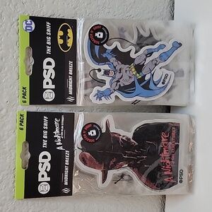 PSD Air Car Freshener 2(6)Pack A nightmare on Elm Street&Batman Midnight Breeze